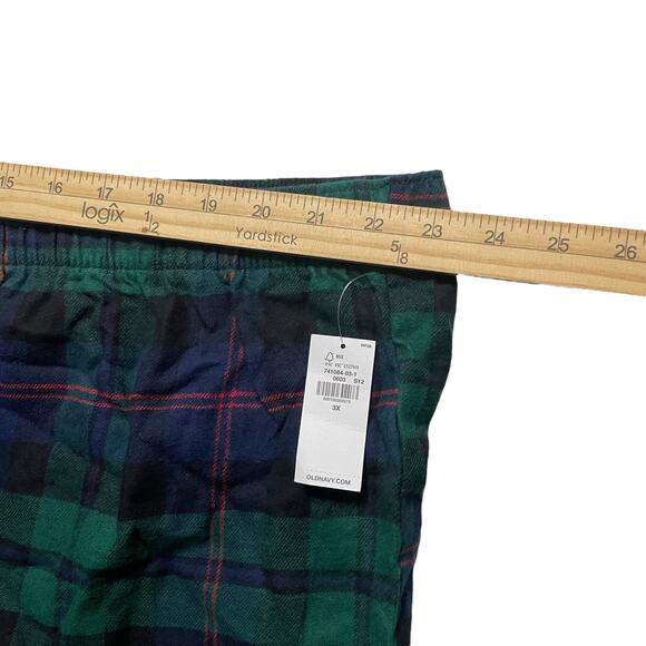 Old Navy Womens Plus Size 3X Cotton Pajama Sleep Lounge Shorts Black Green Watch - Picture 7 of 9